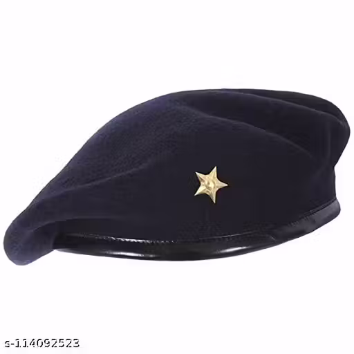 New Unisex French Woolen Beret Cap, Traditional Army Style Cap, Rajputana Cap, Classic European Hat, Woolen Beret Cap, Che Guevara Cap